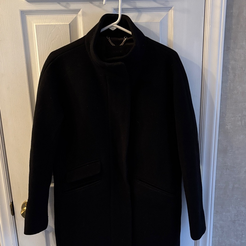 J.Crew Wool Black Pea Coat